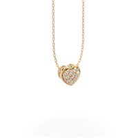 Collana Baroni Gioielli Donna in Oro Diamante 0.07 Ct 5702C-ORO GIALLO - 5702C-ORO GIALLO